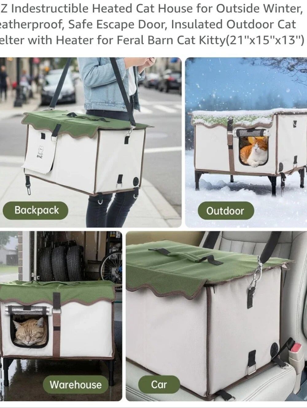 Heated Cat House BNIB